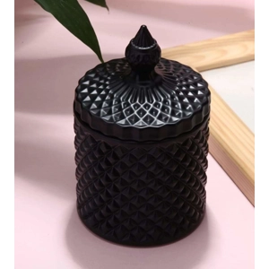 Black decorative candle