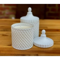 White crystal and dark opium candle