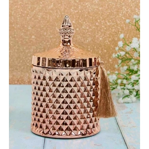 Gold decorative candle