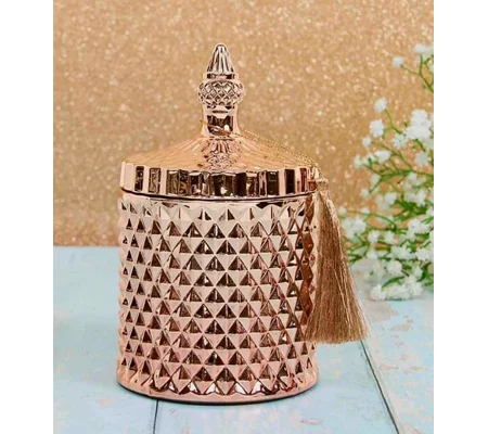 Gold decorative candle