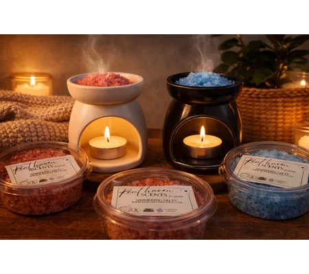 Fruit scented simmering salts