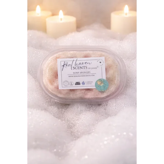 Aftershave scented Soap sponges