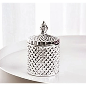 Silver decorative candle