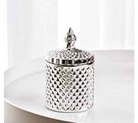 Silver decorative candle
