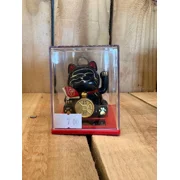 Solar Powered Chinese Lucky Cat- Black