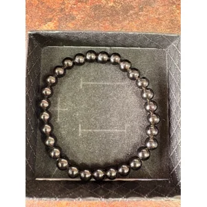 Black Obsidian 6mm Bead Bracelet