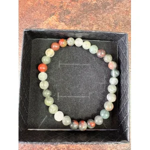 Bloodstone 6mm Bead Bracelet