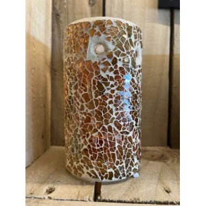 Bronze Colour Crackle Oil Burner