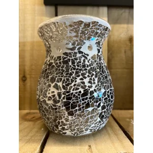 Grey/Silver Crackle Oil Burner