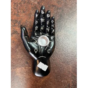 Black Hand Incense Cone Holder