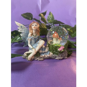 Blue Fairy with Snow Globe