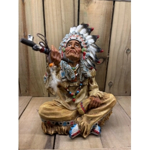 Indian with Peace Pipe
