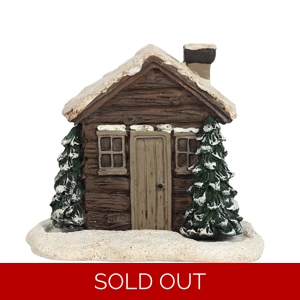 Log Cabin Incense Cone Holder