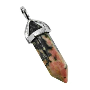 Fixed Wand Pendant- Rhodonite