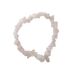 Rose Quartz Chip Bracelet