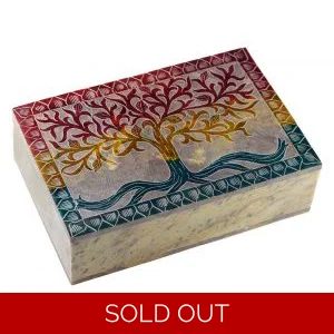 Soapstone Tree Of Life Keepsake Box