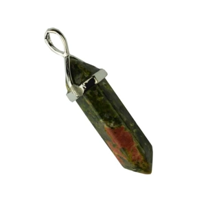 Fixed Wand Pendant - Unakite