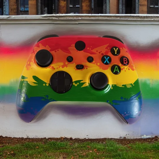Xbox Wireless Controller - Rainbow Pride Month Hand Painted Limited Edition (Charity)