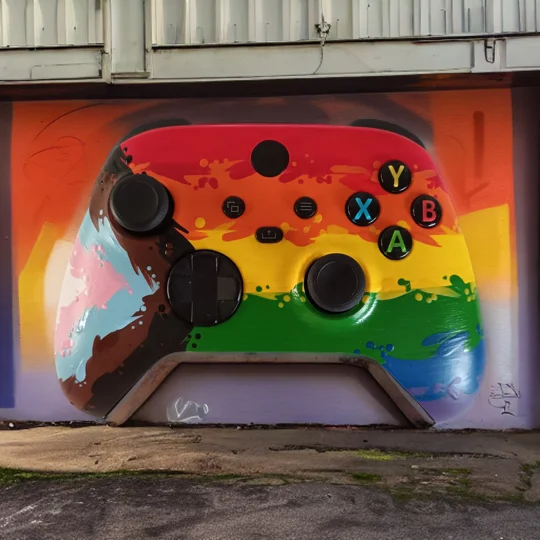 Xbox Wireless Controller - Progress Pride Month Hand Painted Limited Edition (Charity)