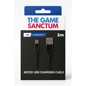 The Game Sanctum 3m Micro USB Charging Cable for PS4 Contr..