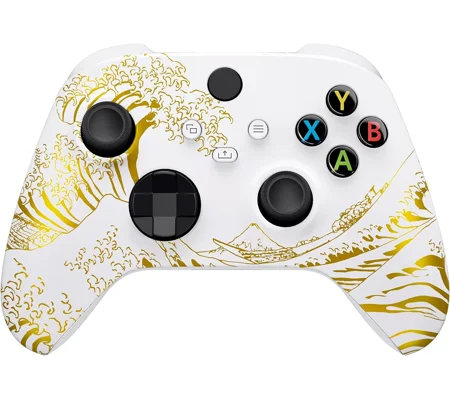 Xbox Wireless Controller - The Great Golden Wave Off Kanagawa