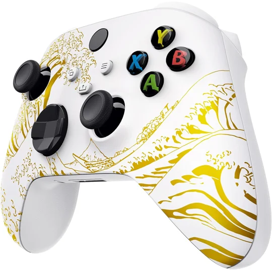 Xbox Wireless Controller - The Great Golden Wave Off Kanagawa