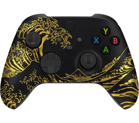 Xbox Wireless Controller - The Great Golden Wave (Black)