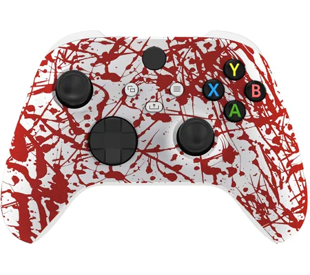 Xbox Series X|S Wireless Controller & Xbox One - Blood Spatter Custom Red Design