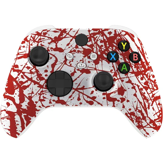 Xbox Series X|S Wireless Controller & Xbox One - Blood Spatter Custom Red Design