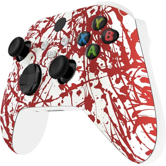 Xbox Series X|S Wireless Controller & Xbox One - Blood Spatter Custom Red Design