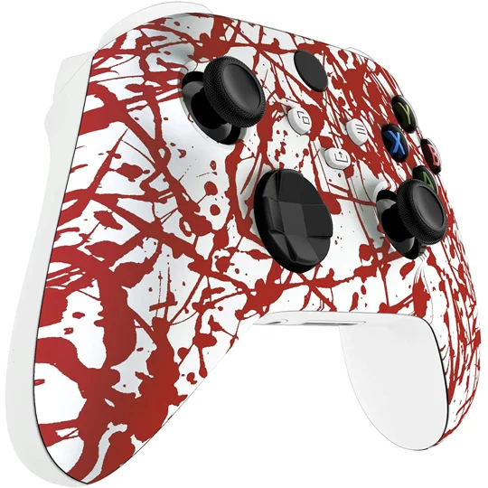 Xbox Series X|S Wireless Controller & Xbox One - Blood Spatter Custom Red Design