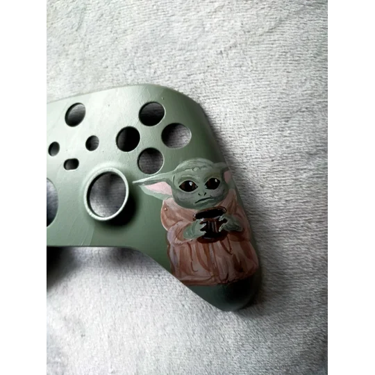 Hand Painted Custom Xbox Series X|S Controller - Grogu / Baby Yoda Design