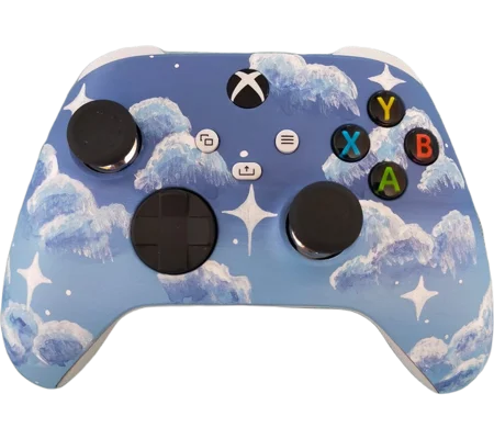 Xbox Wireless Controller - Blue Clouds (Hand Painted)