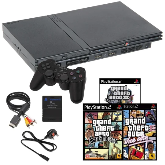 PlayStation 2 Slim - GTA Bundle