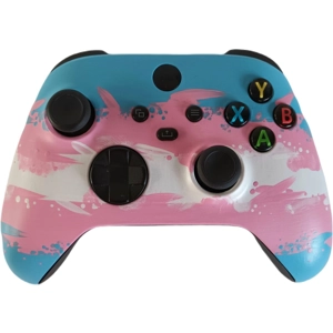 Xbox Wireless Controller - Transgender Pride Flag Hand Pai..