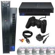 Playstation 2 (PS2) Console Full Bundle + 5 FREE GAMES