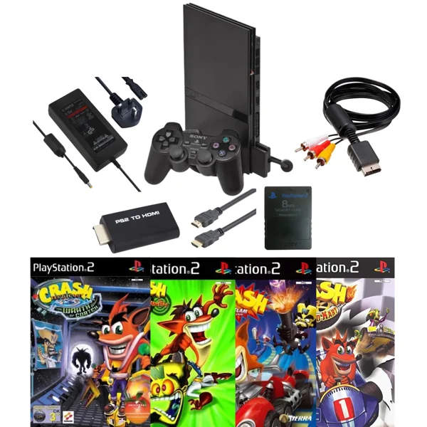 Sony PlayStation 2 Slim - Crash Bandicoot Bundle
