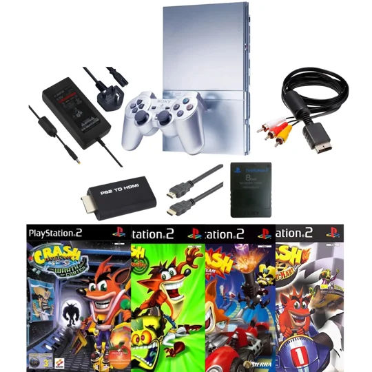 Sony PlayStation 2 Slim - Crash Bandicoot Bundle