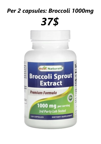 Broccoli Sprout Extract 1000mg 120' - Best Naturals