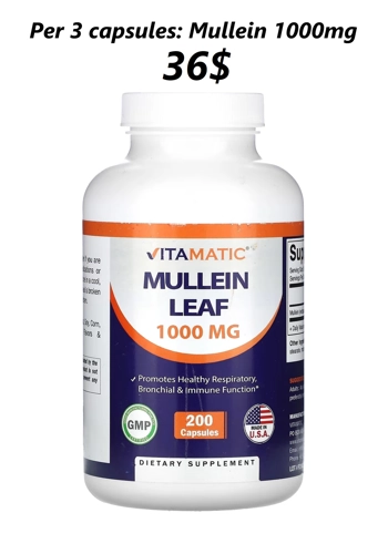 Mullein 1000mg 200' - V..