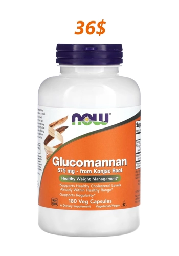 Glucomannan 575mg 180' - NOW