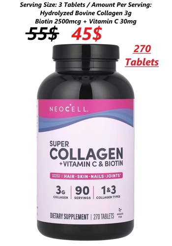 Collagen 3g 270' - NEOCELL (+Biotin)