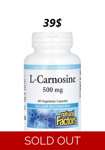 L-Carnosine 500mg 60' - Natural Factors