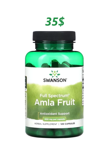 Amla Fruit 500mg 120' - Swanson