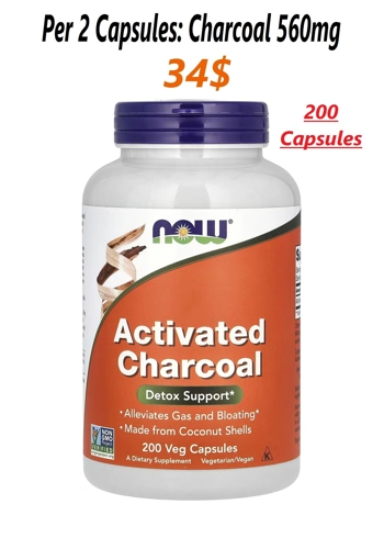 Activated Charcoal 200' - NOW