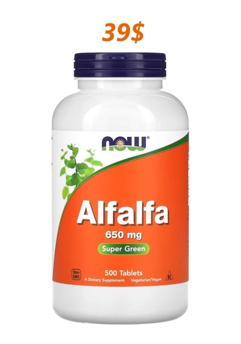 Alfalfa 650mg 500' - NOW
