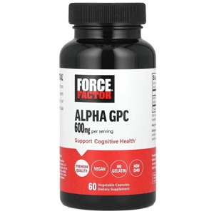 Alpha GPC 600mg 60' - Force Factor (600mg Per 2 Capsules)