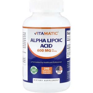Alpha Lipoic Acid 600mg 240' - Vitamatic (600mg Per 2 Capsules)