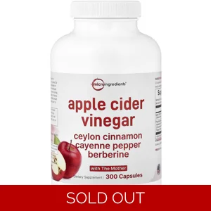 Apple Cider Vinegar 300' - MicroIngredients (With The Mother)