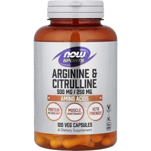 Arginine & Citrulline 120 Pills - NOW Bottle - Lebanon Supplements